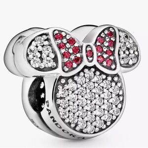 Minnie Mouse Icon Pavé Clip Charm by Pandora – Disney Parks